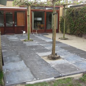 Bestrating achtertuin in Breda